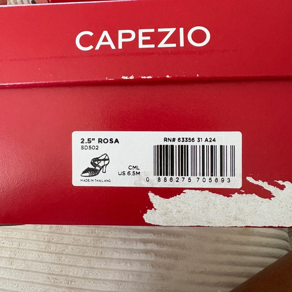Capezio Red Dance Shoe Box